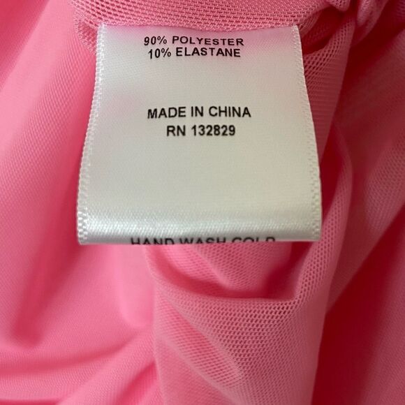NWT Lovers and Friends Vanessa Midi Pink Dress Gown Sheer Size S - Picture 8 of 9